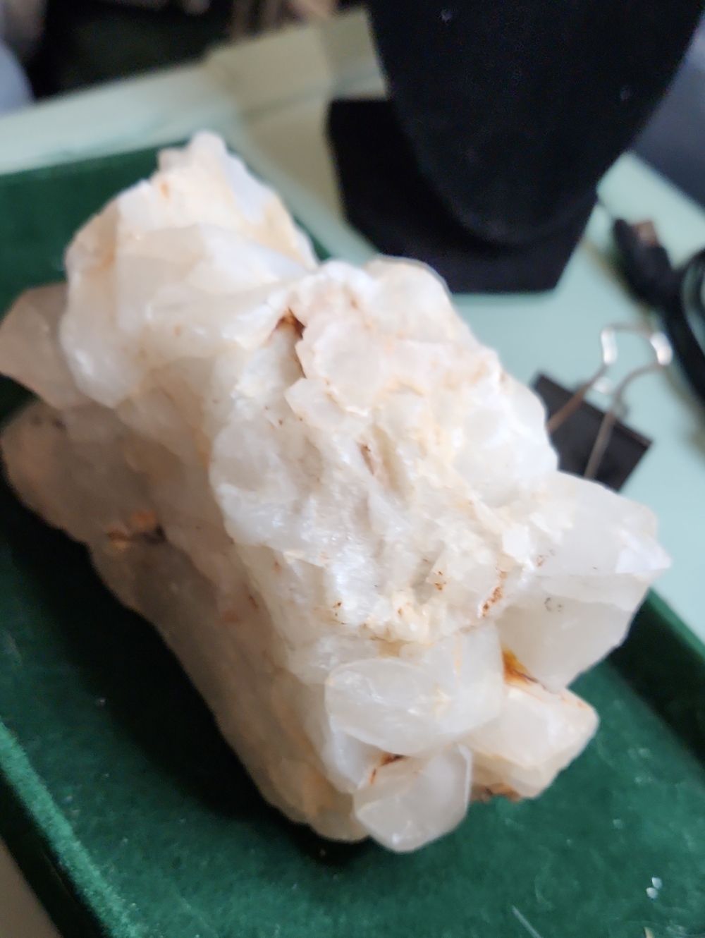 Natural Milky Quartz Cluster Home Accent 1lb. 9.7oz